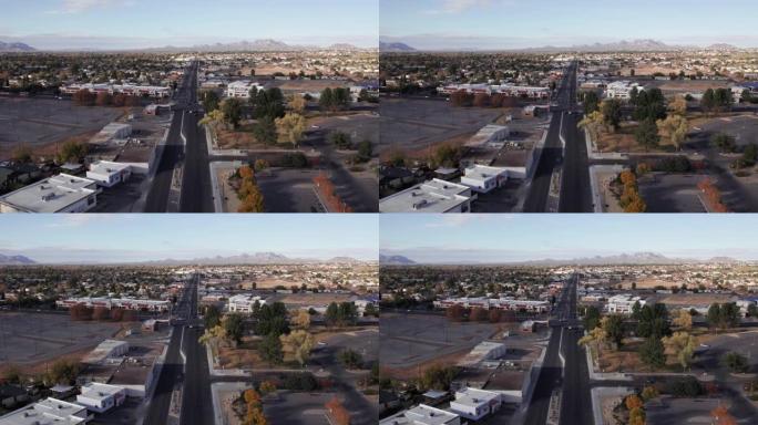 新墨西哥州拉斯克鲁萨斯的无人机视图
