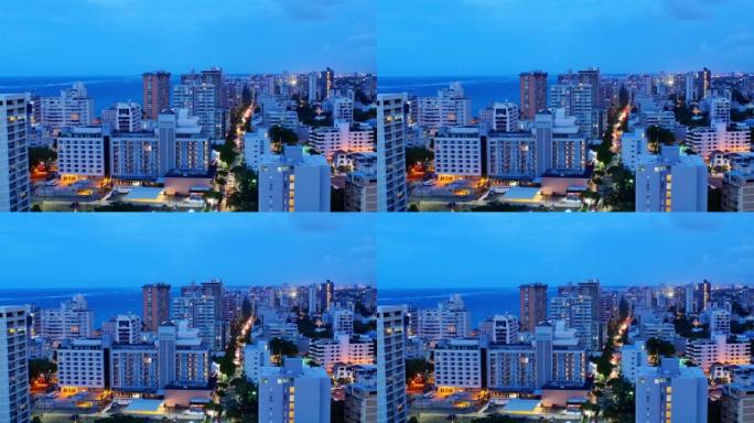 波多黎各 圣胡安外国建筑群夜景