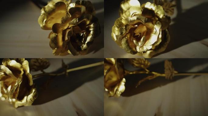 金色金属玫瑰花