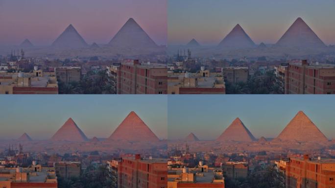 埃及吉萨大金字塔国外外国延时