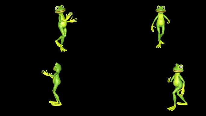 青蛙快乐跳舞循环阿尔法频道