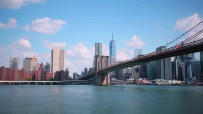 布鲁克林大桥4k延时纽约曼哈顿起点