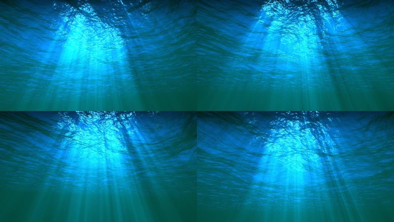 水下背景无缝循环4K