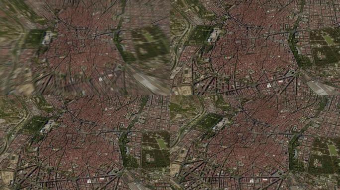 马德里放大动画