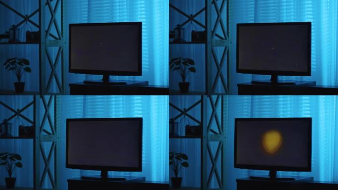 深色电视屏幕上会出现划痕，点和线，闪烁的颜色。毛刺错误彩色视频损坏。严重干扰。天线坏了。数字故障。特