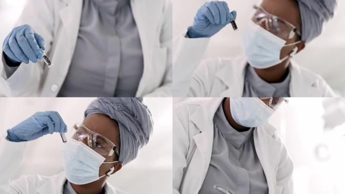 一名科学家在现代实验室进行医学研究的4k视频片段