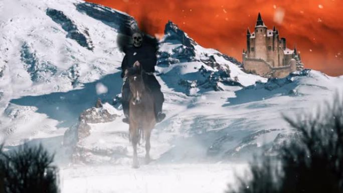 骑士在冬天骑马骑士在冬天骑马下雪