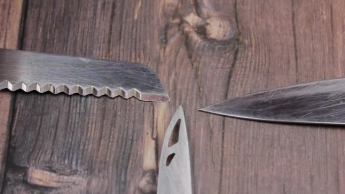 旧刀特写。古董刀。旧菜刀。