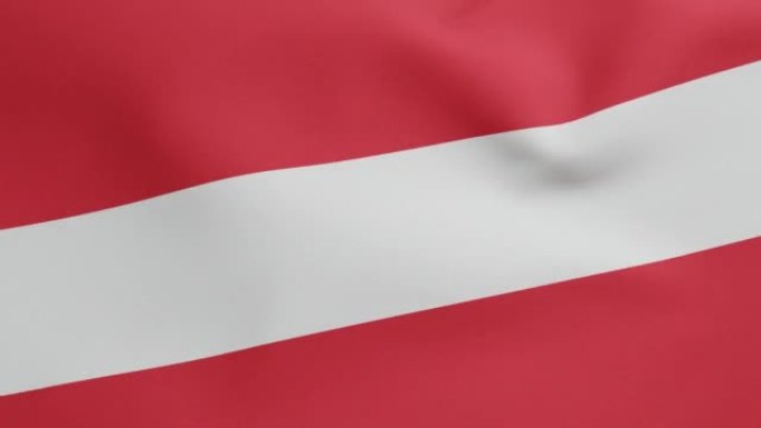 奥地利国旗挥舞原始尺寸和颜色3D渲染，旗帜osterreichs国家奥地利，奥地利国旗，奥地利部落起