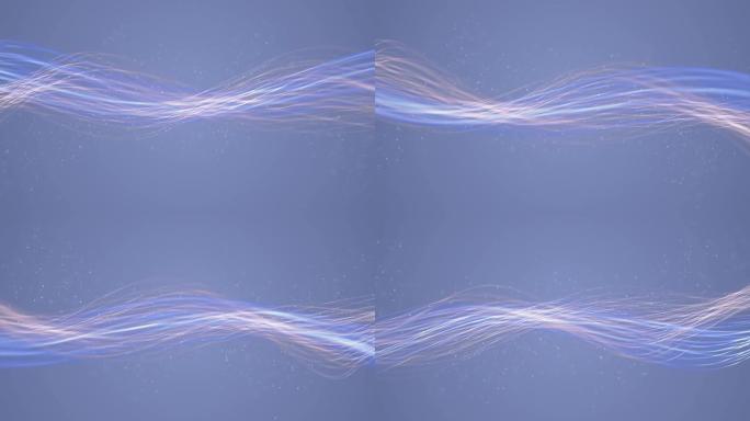 蓝色线条的抽象奢华背景。几何图形运动动画，简单优雅的通用最小3d技术BG