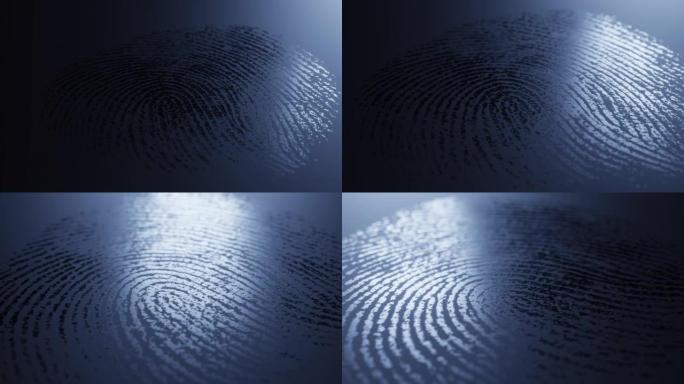 深色表面的指纹标记