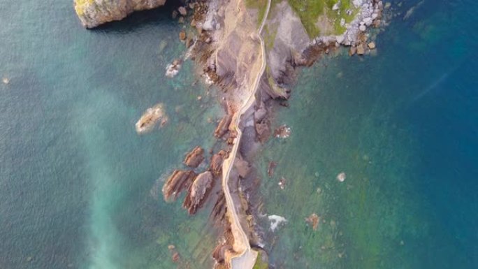 飞越西班牙毕尔巴鄂圣胡安Gaztelugatxe。