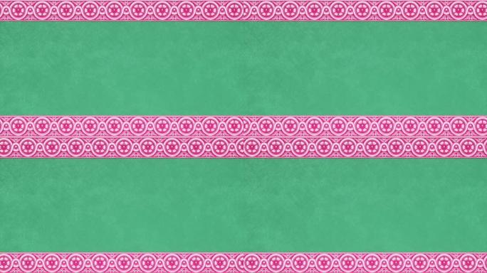 装饰花卉巴洛克民族边界，带复制空间，文艺复兴时期复古框架，带空模型的节日邀请，复古婚礼蕾丝粉色绿色模