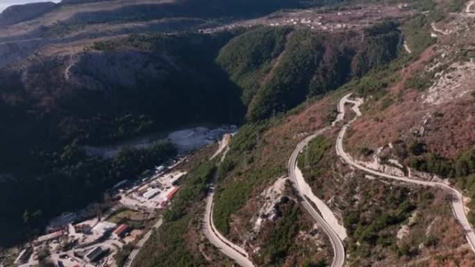 克罗地亚的峡谷Omis