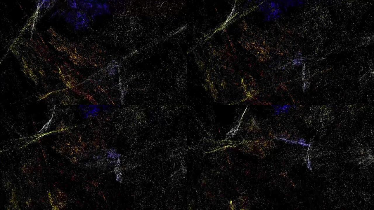宇宙星云网充满活力的抽象背景数字渲染
