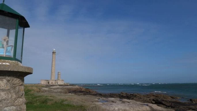 法国科滕坦半岛海牙角盖特维尔勒法尔的灯塔