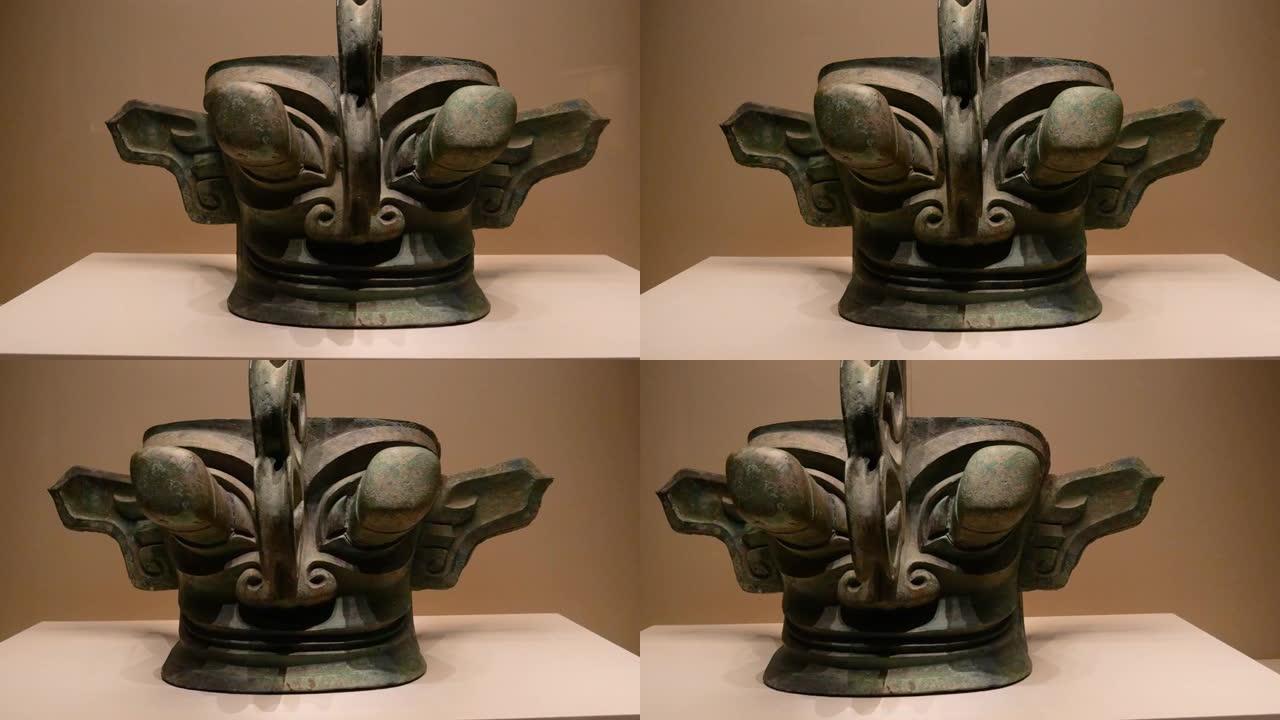 中国古代三星堆青铜面具