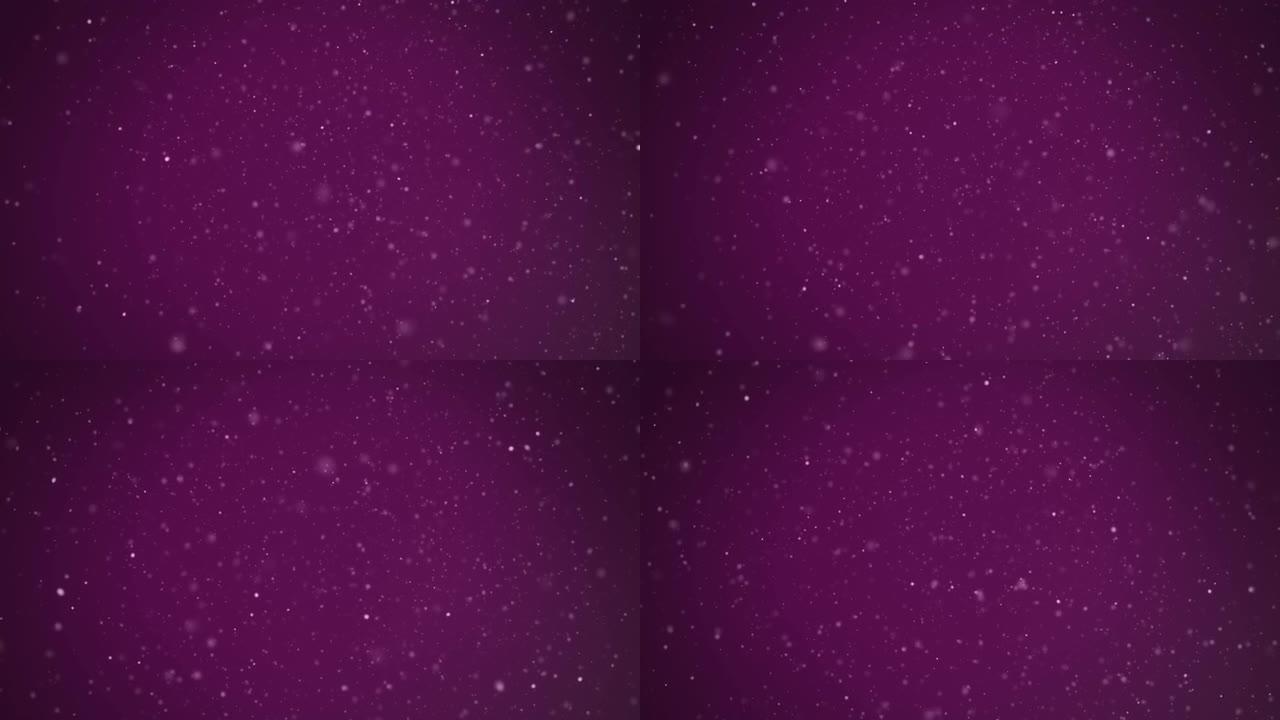 白色斑点在紫色背景上移动的动画