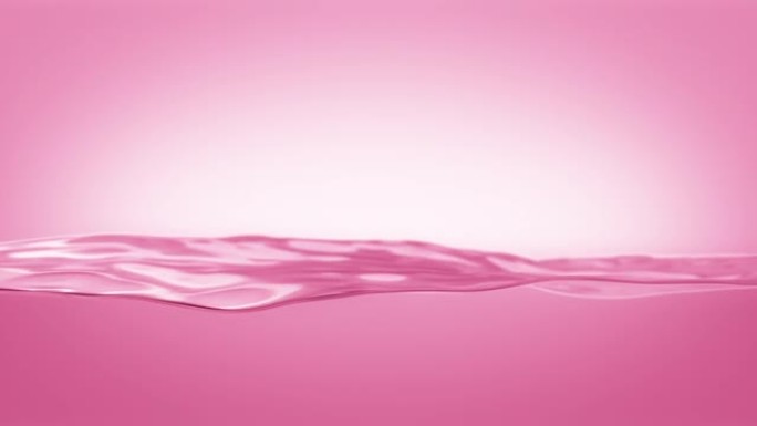 美丽的粉红色水面向上移动慢动作