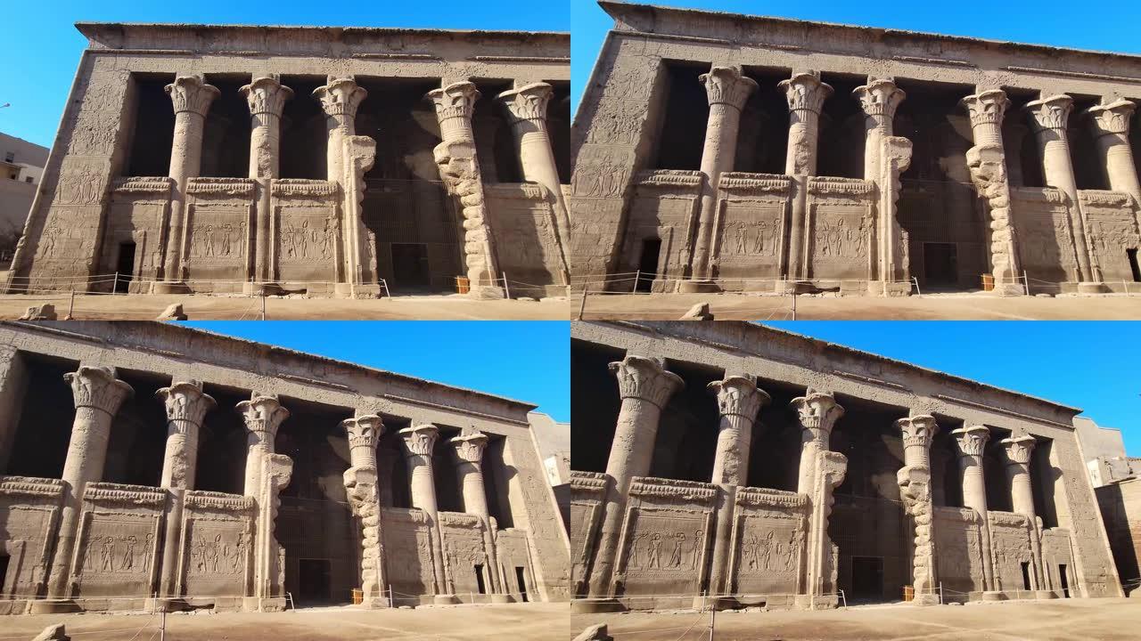 Khnum神庙。埃斯纳神庙，供奉Khnum神。埃及。