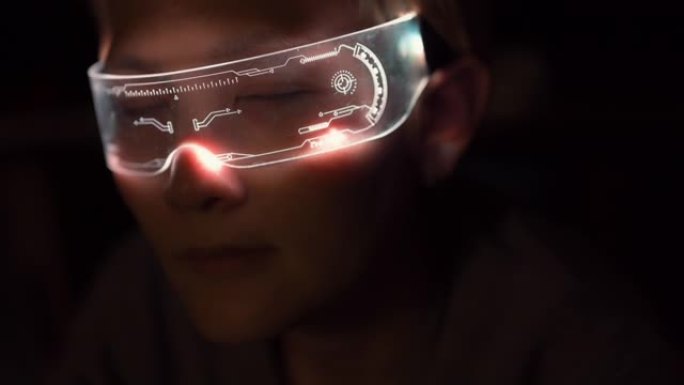元宇宙概念穿戴未来战士科技眼镜
