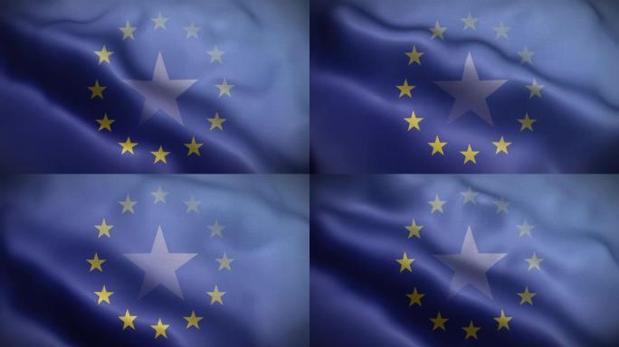 EU索马里国旗循环背景4K