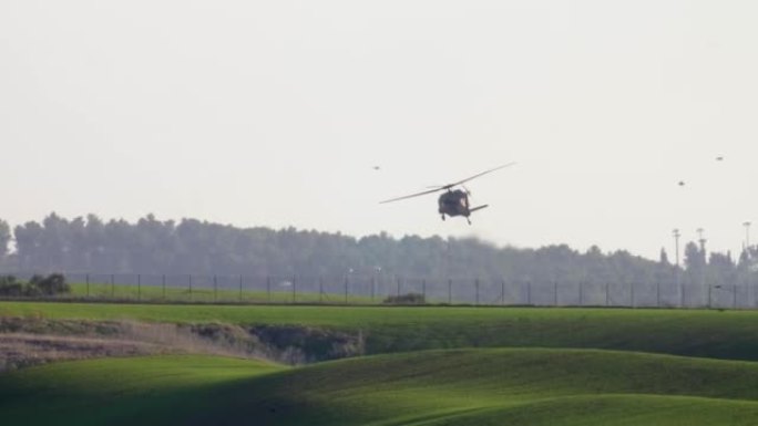 黑鹰直升机训练，以色列南部