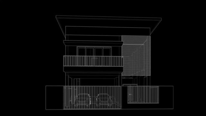 建筑图纸的三维动画