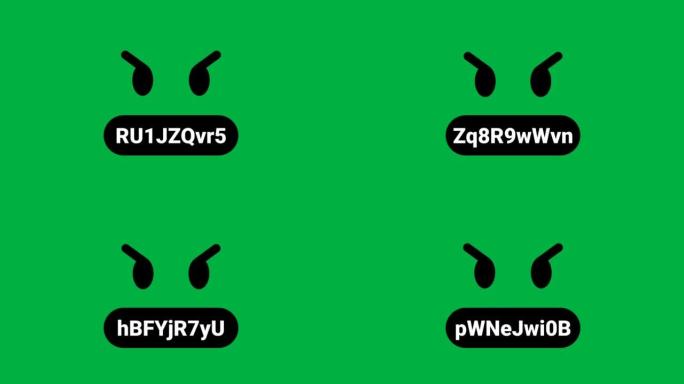 分享情感的全愤怒绿屏动画。愤怒的屏幕插图。