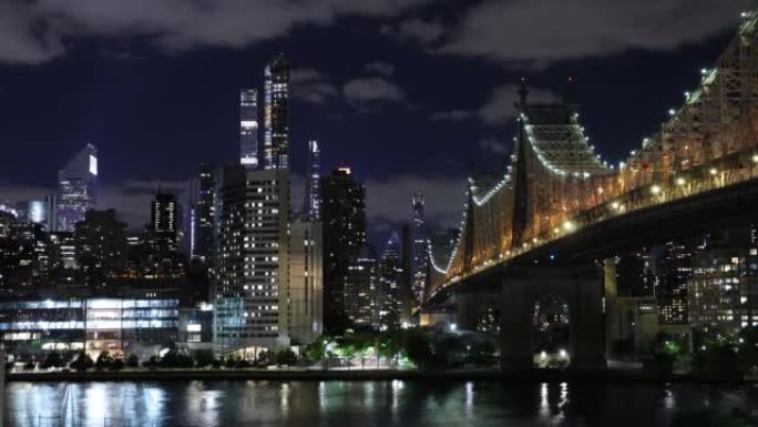 纽约市: 天际线，皇后区大桥