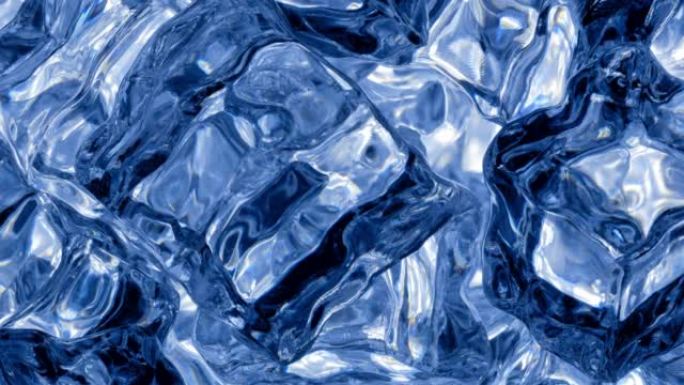 流体抽象冷蓝漩涡纹理背景视频
