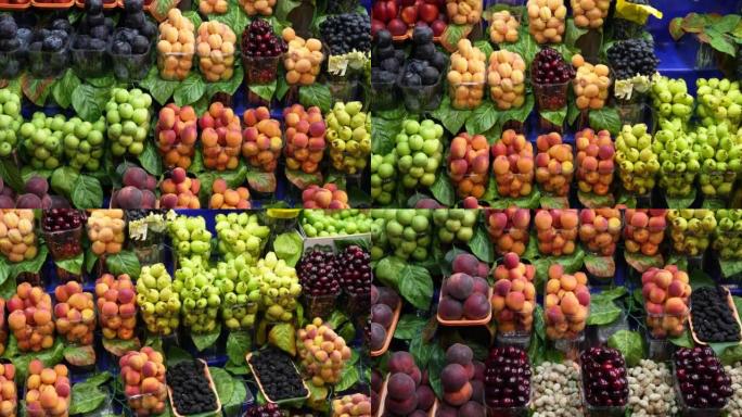 水果和蔬菜视频，土耳其伊斯坦布尔Cengelkoy Uskudar