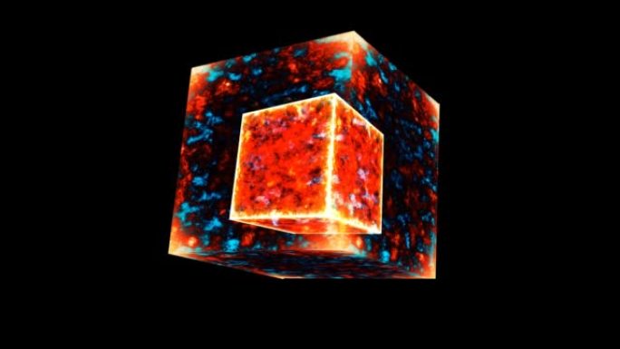 永恒火焰力量压倒立方体神秘能量面和强大的永恒立方体火核