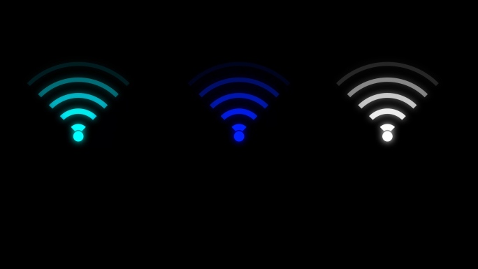 wifi信号动画3种颜色带透明通道