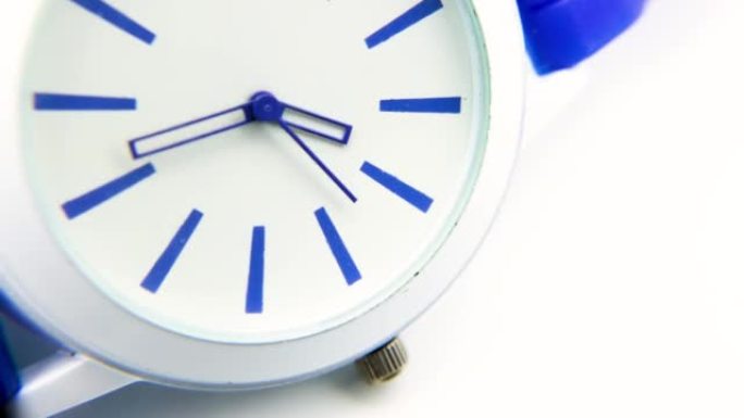 时间流逝的概念，分钟，秒针和时针快速移动的时钟的时间流逝