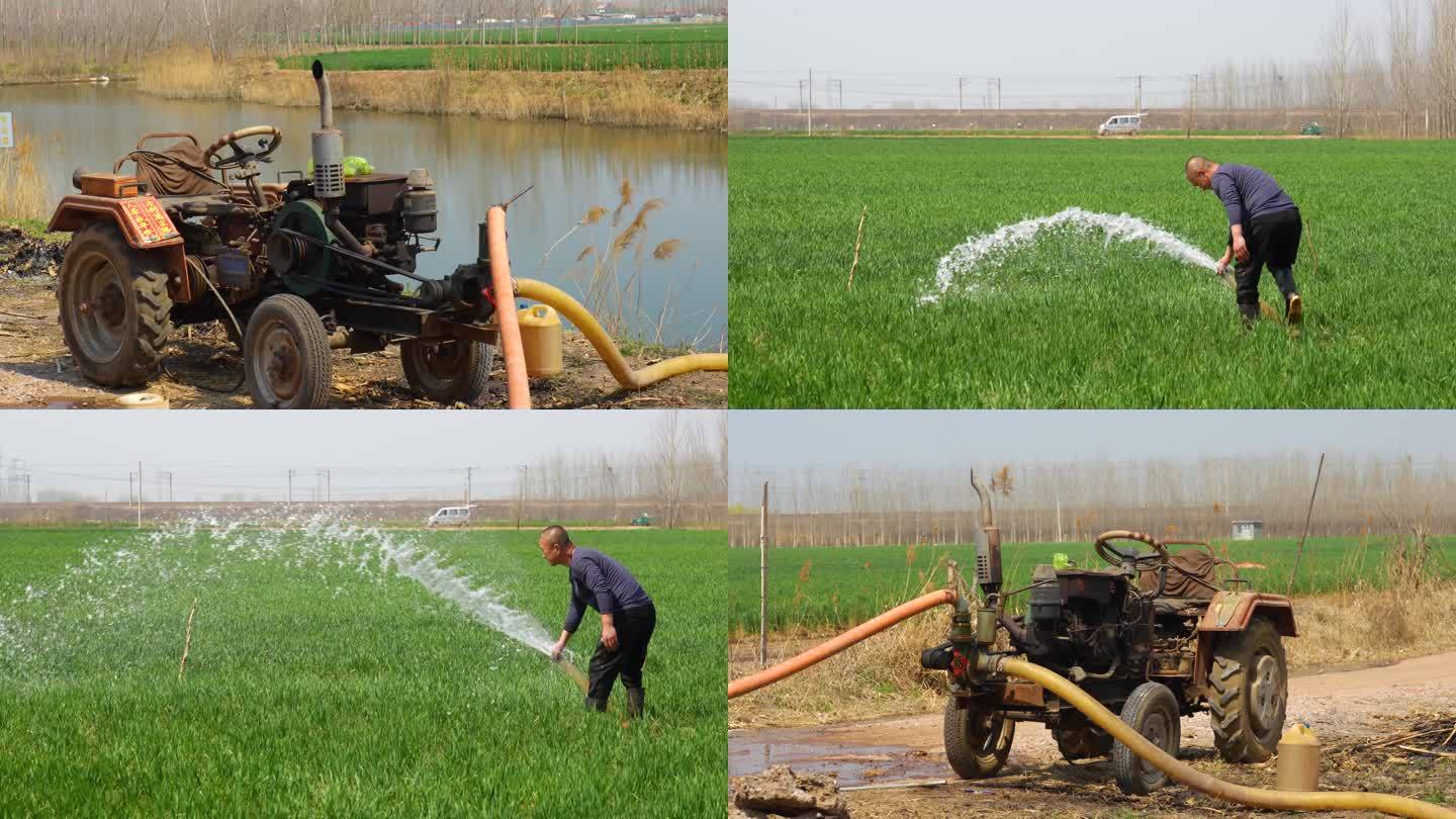 农田灌溉，抽水机，抗旱