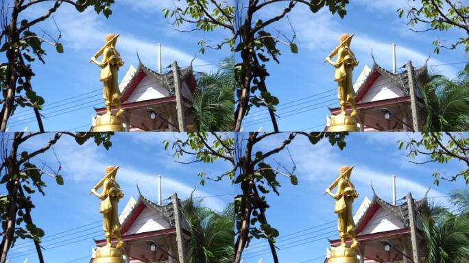 神像特写，寺庙地区的佛像