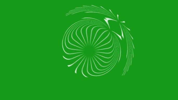 魔术漩涡图案绿色屏幕运动图形