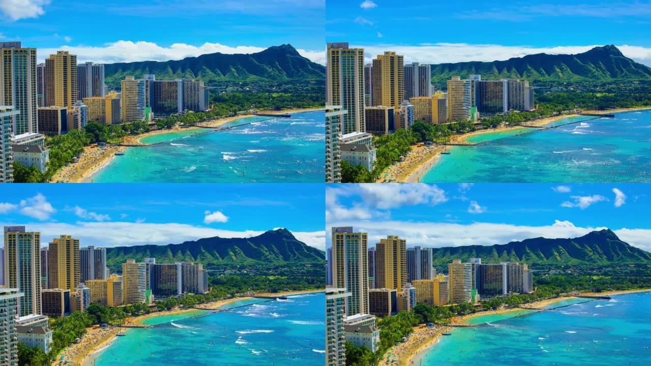夏威夷檀香山蓝蓝的天空
