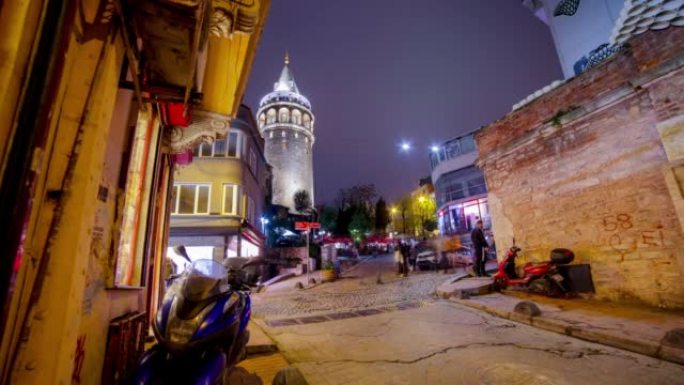 土耳其，老伊斯坦布尔:加拉塔塔