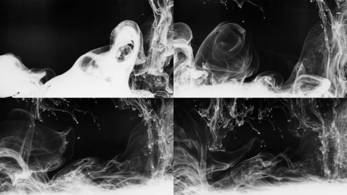 抽象宇宙液体流动商业广告电影介绍背景背面和白色