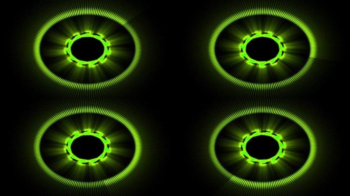 涡流圈彩色CG粒子运动图形