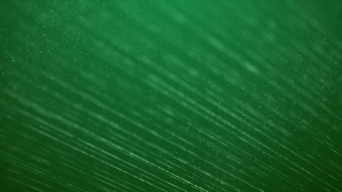 飞过闪闪发光的粒子-绿色版本，可循环-抽象背景股票视频