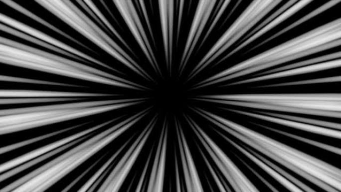 黑底白线集中线的循环动画