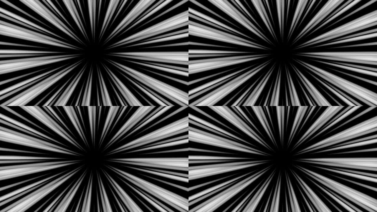 黑底白线集中线的循环动画