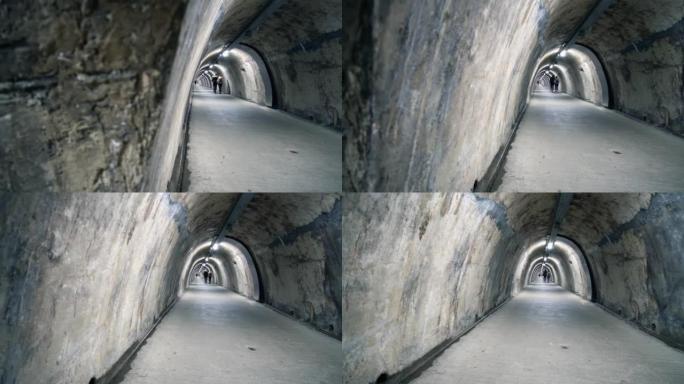 克罗地亚萨格勒布市中心上城下的二战旧隧道