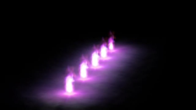 Flame waver color CG animation motion graphics