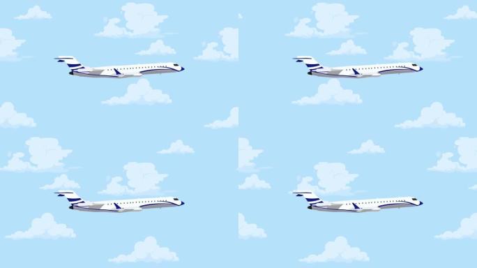 飞机飞行动画