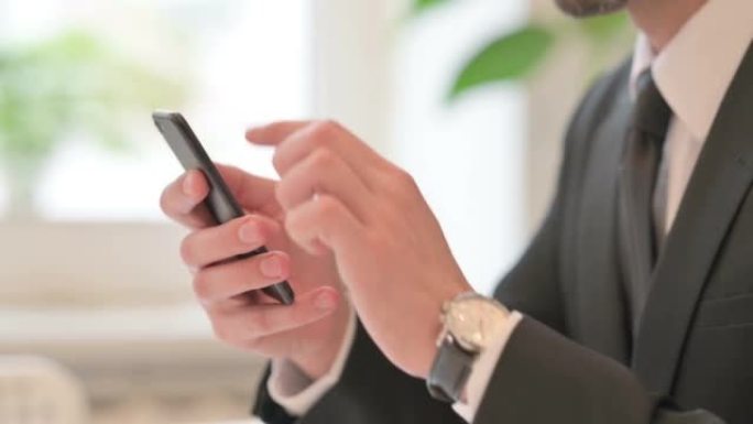 Close up of Hands of Middle Aged Businessman Celeb