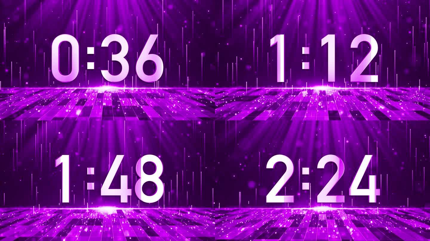 高端粉紫色3分钟液晶正数顺数计时
